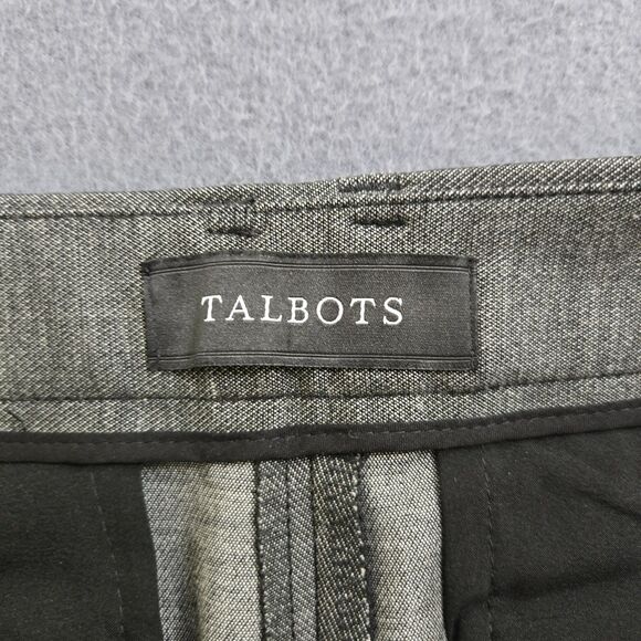 Talbots Women 10 Gray High Waisted Straight Leg Trousers - Picture 6 of 12